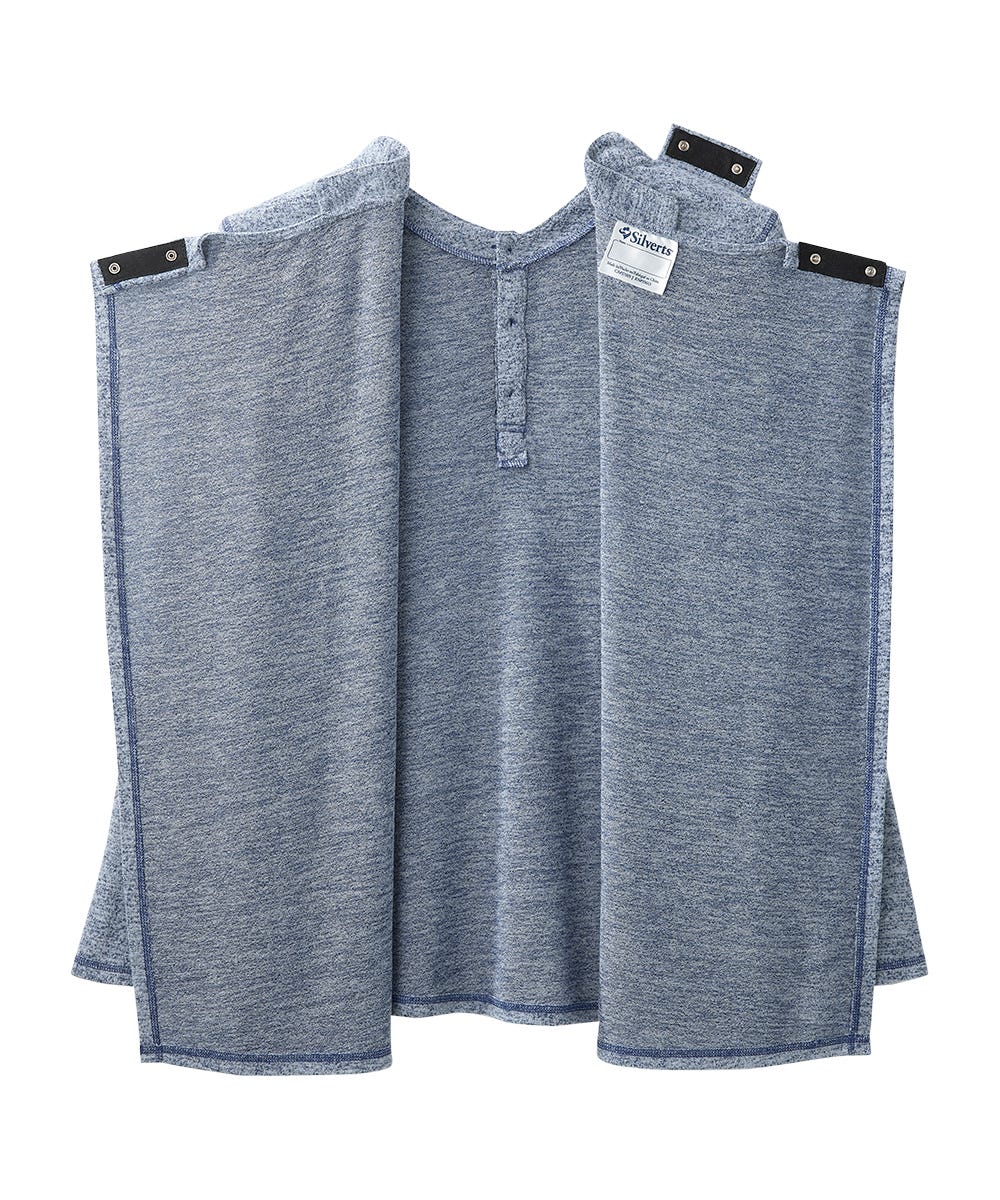 Men's Open Back Soft Henley Shirt