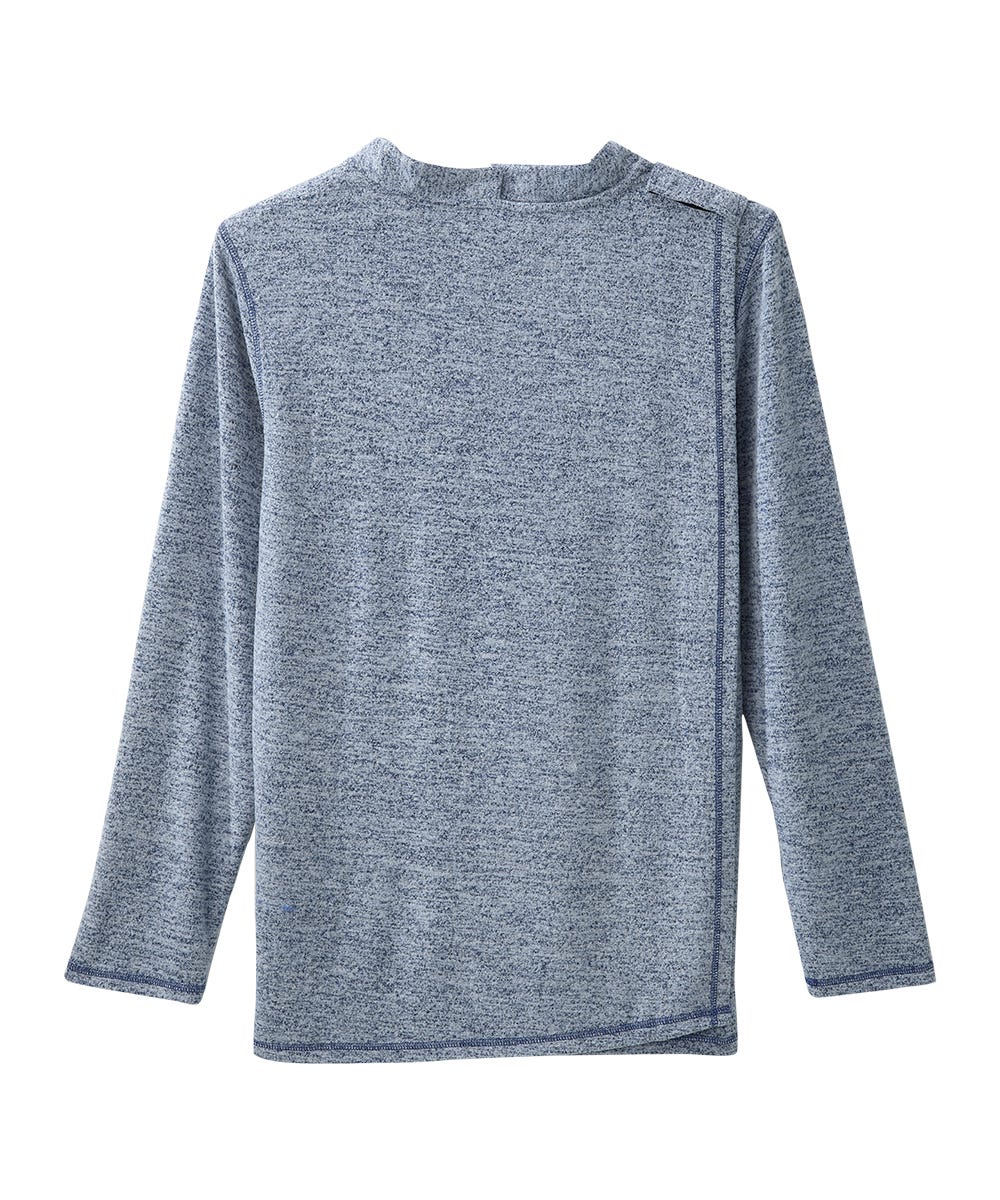 Men's Open Back Soft Henley Shirt