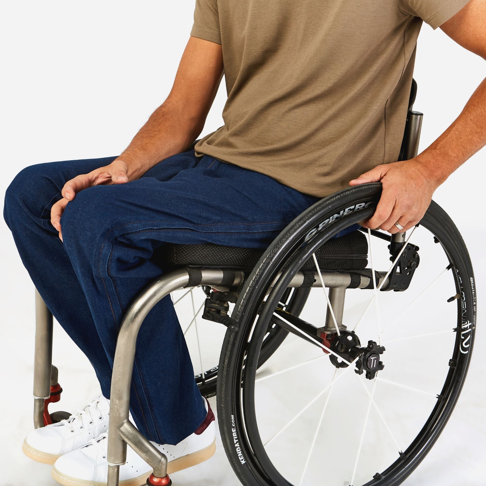 Dundas Side-zip Stretch Jeans in a Wheelchair Cut