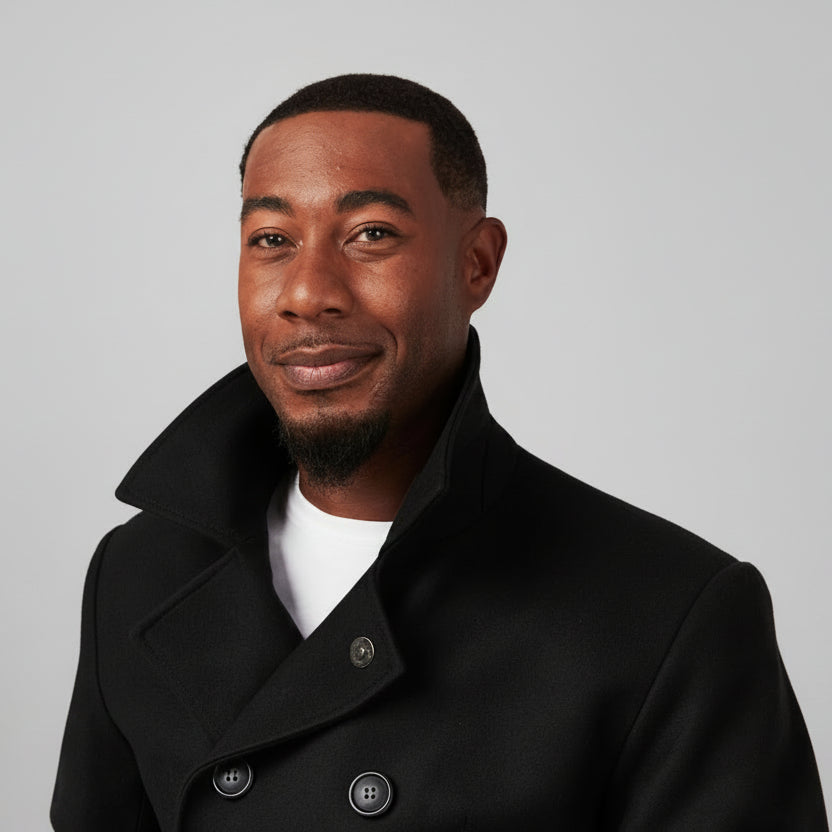 Men's Seated Peacoat with Magnetic Closure | Made to Order