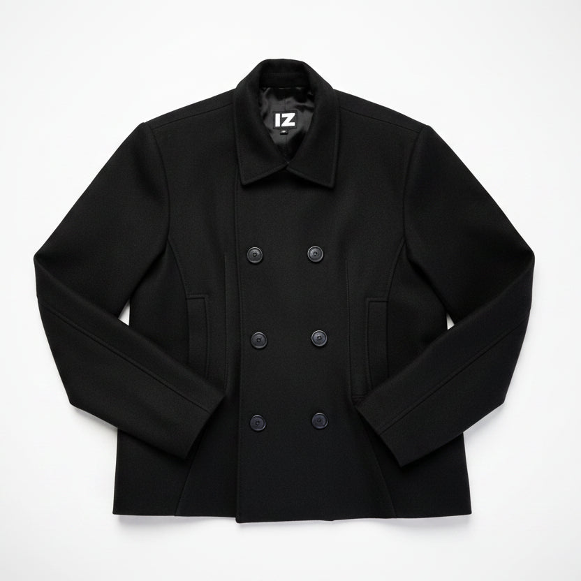 Men's Seated Peacoat with Magnetic Closure | Made to Order
