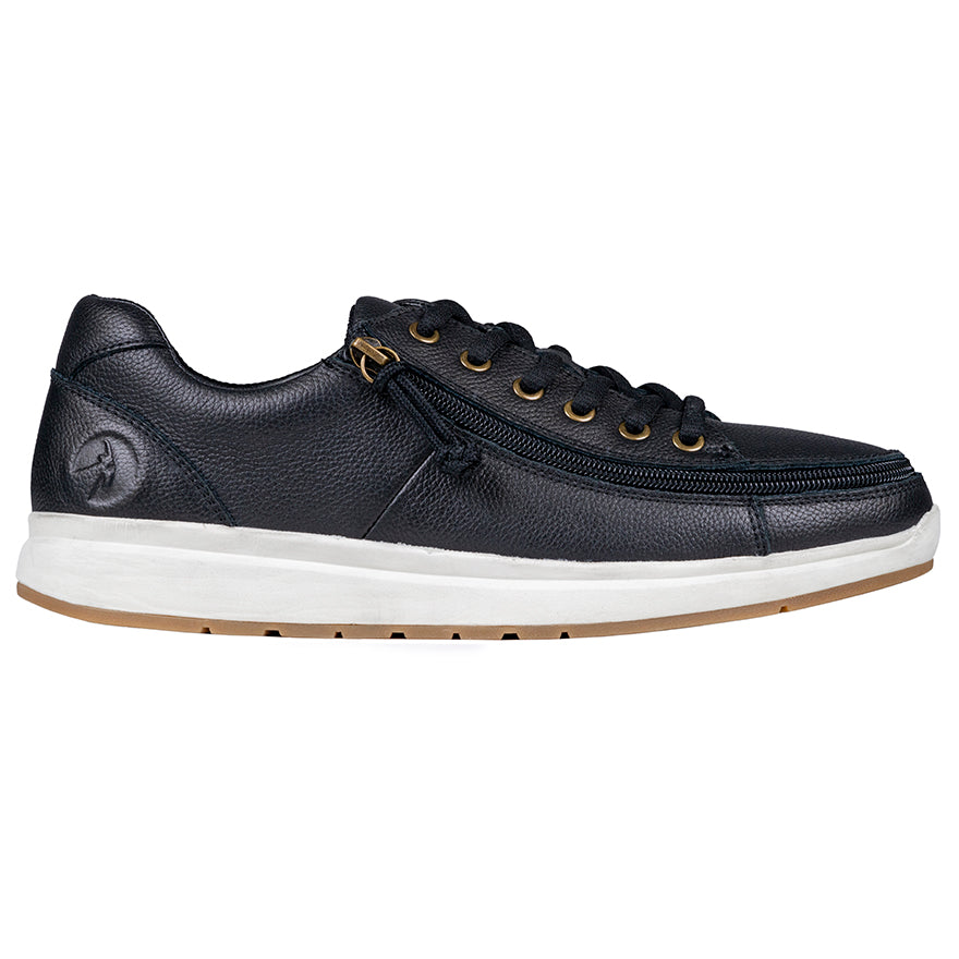 Men's Black Leather BILLY Comfort Lows