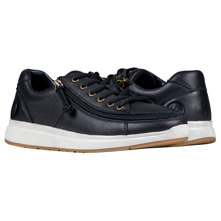 Men's Black Leather BILLY Comfort Lows