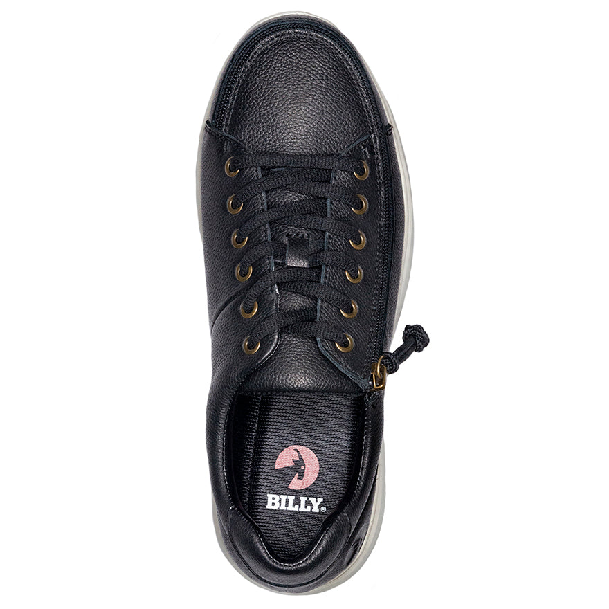 Men's Black Leather BILLY Comfort Lows