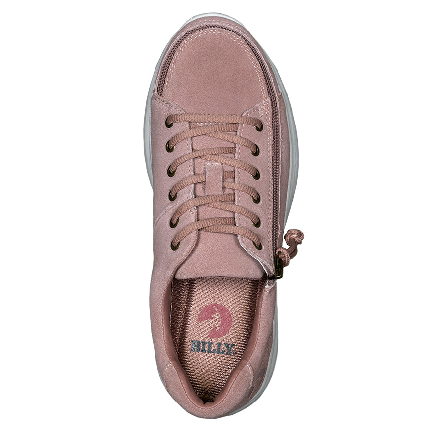 Women's Blush Suede BILLY Comfort Lows