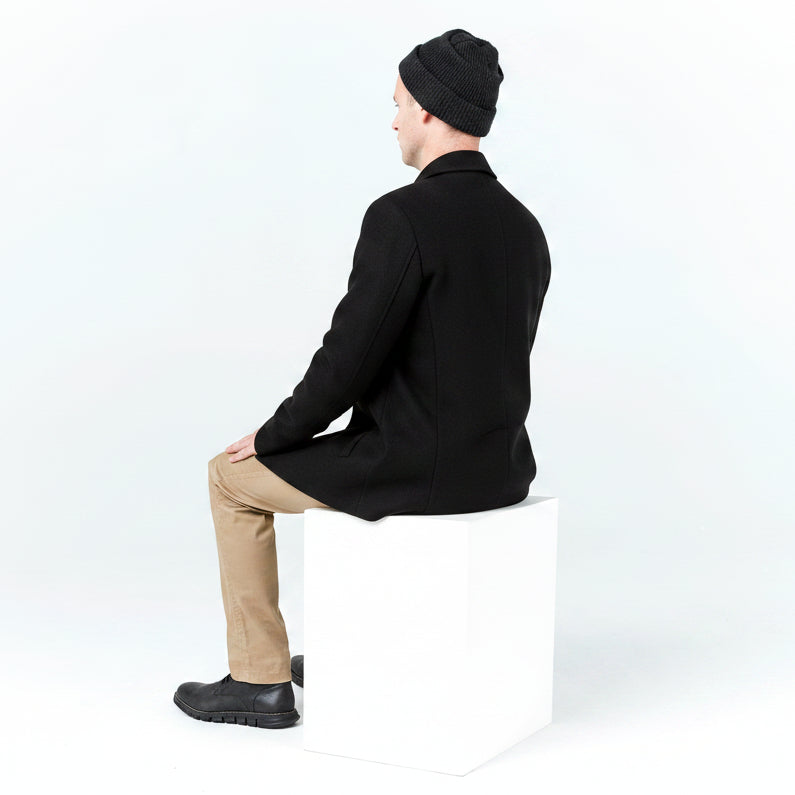 Men's Seated Peacoat with Magnetic Closure | Made to Order