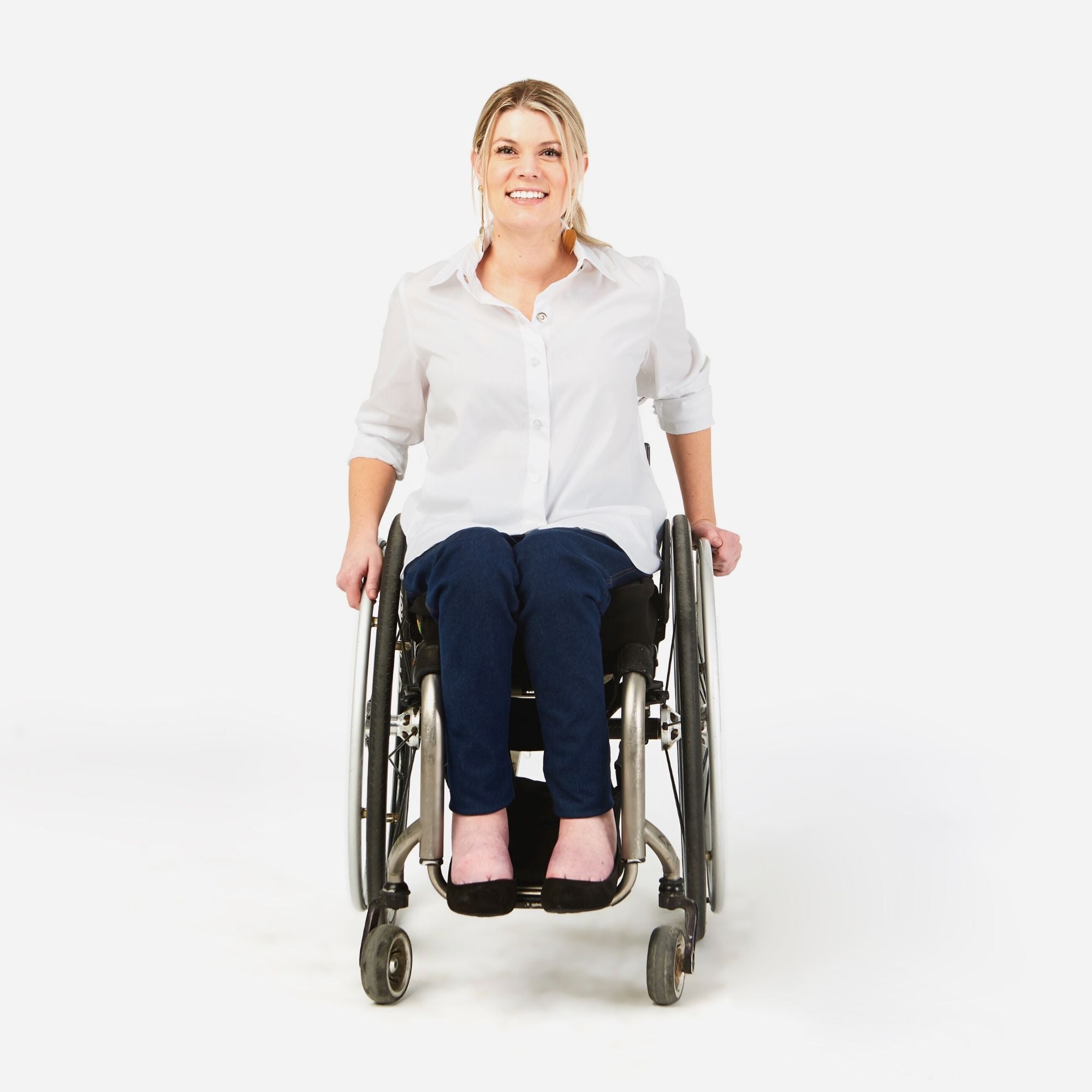 Women's Dundas Slim Leg Stretch Jean in a Wheelchair Cut
