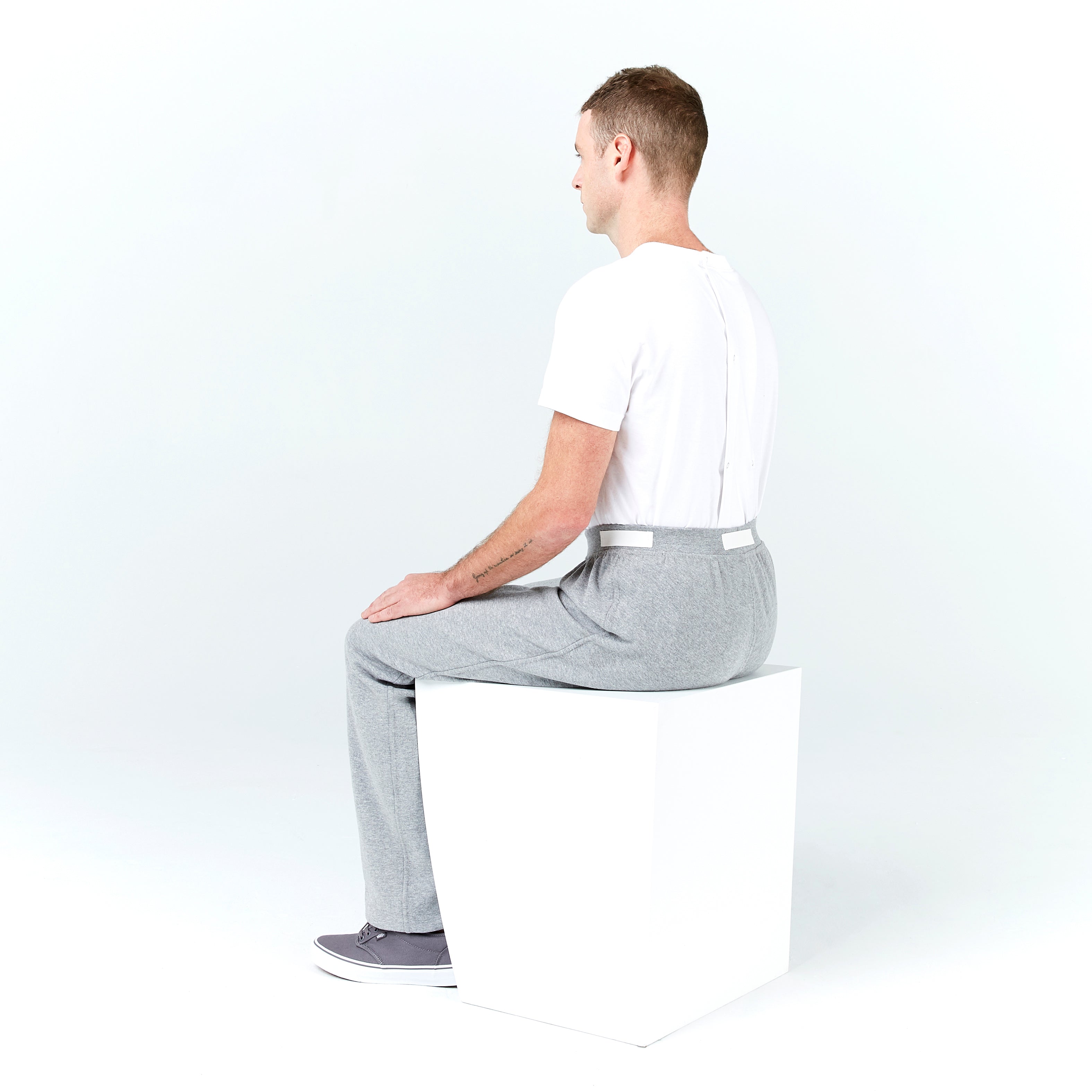 Men's Seated Sweatpants Zip Fly